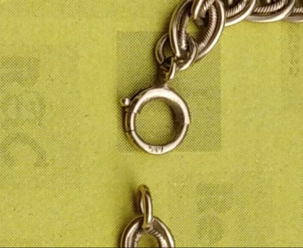 Vintage 9ct Yellow Gold Double Link Bracelet